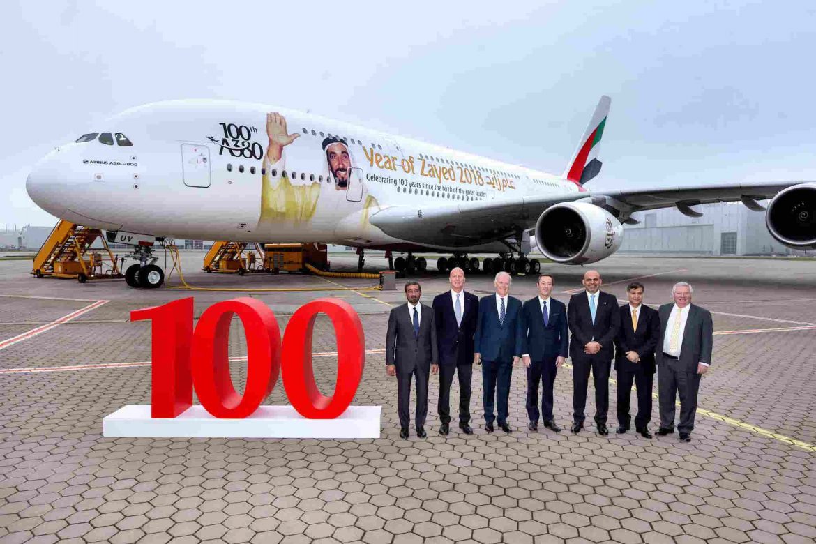 Emirates’ 100th A380 Celebrates Centennial